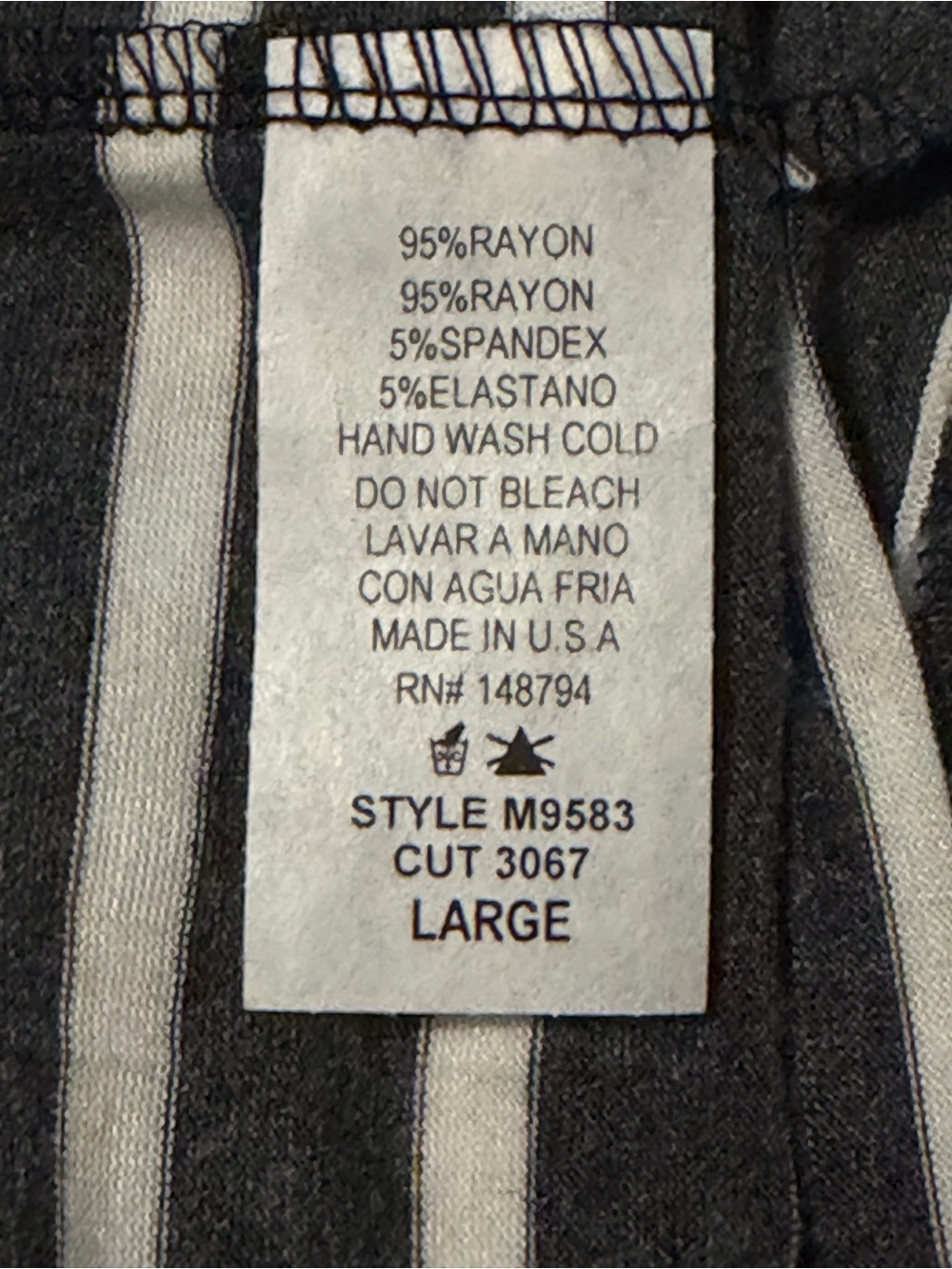CY Fashion NWT Striped Dark Gray and White V-Neck Short Sleeve Romper Dress - L - Picture 7 of 9